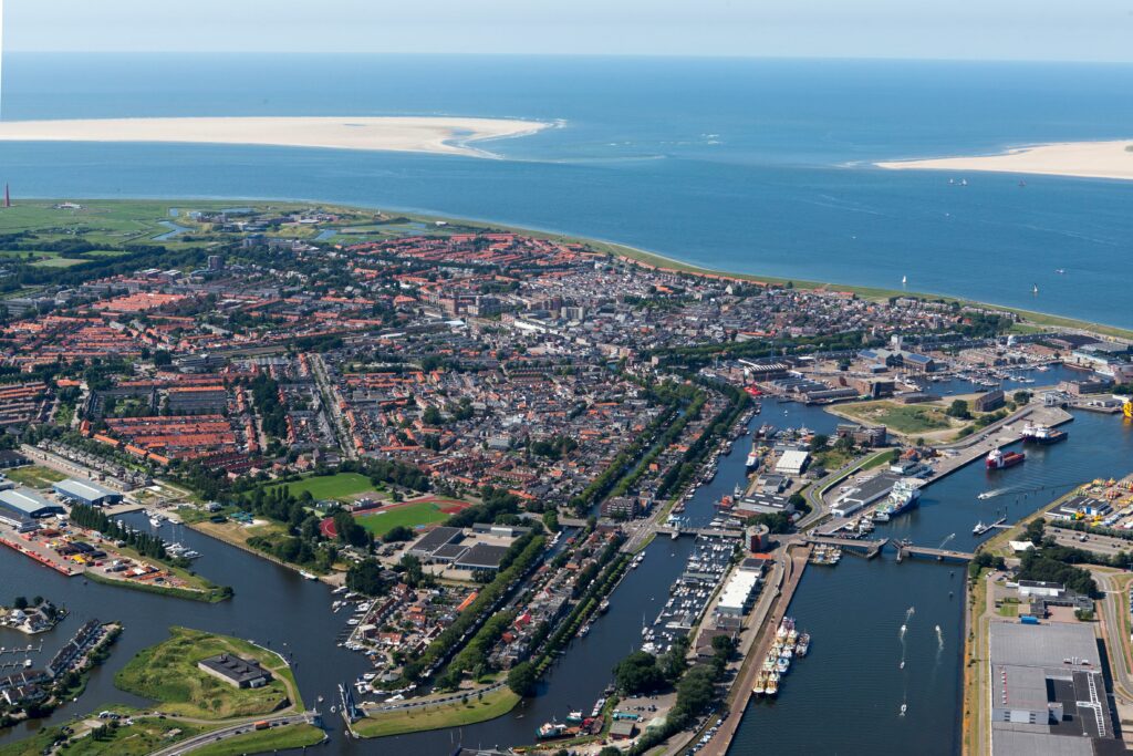 Haven water fietsroute Den Helder