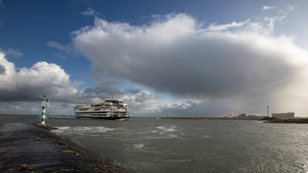 Taking the boat to Texel, photo taken from Landsend