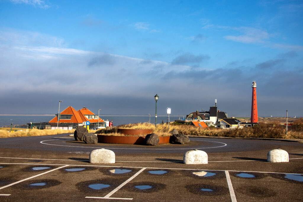 parkeren met uitzicht bij Fort Kijkduin