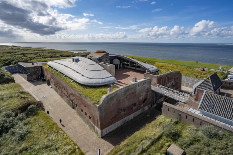 Aerial photo of Fort Kijkduin on Huisduinen