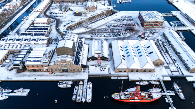 Winterse foto van Willemsoord