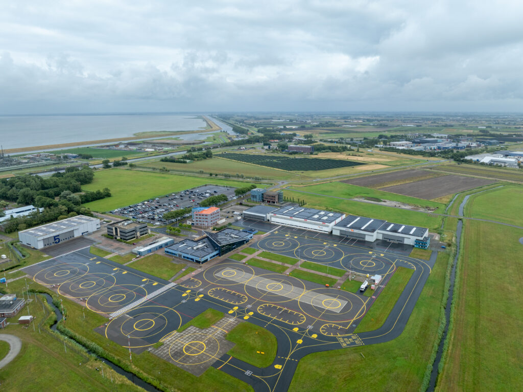 Flughafen Den Helder aus der Luft