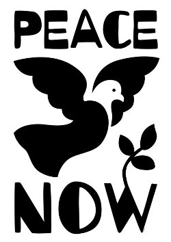 Peace now poster ophalen